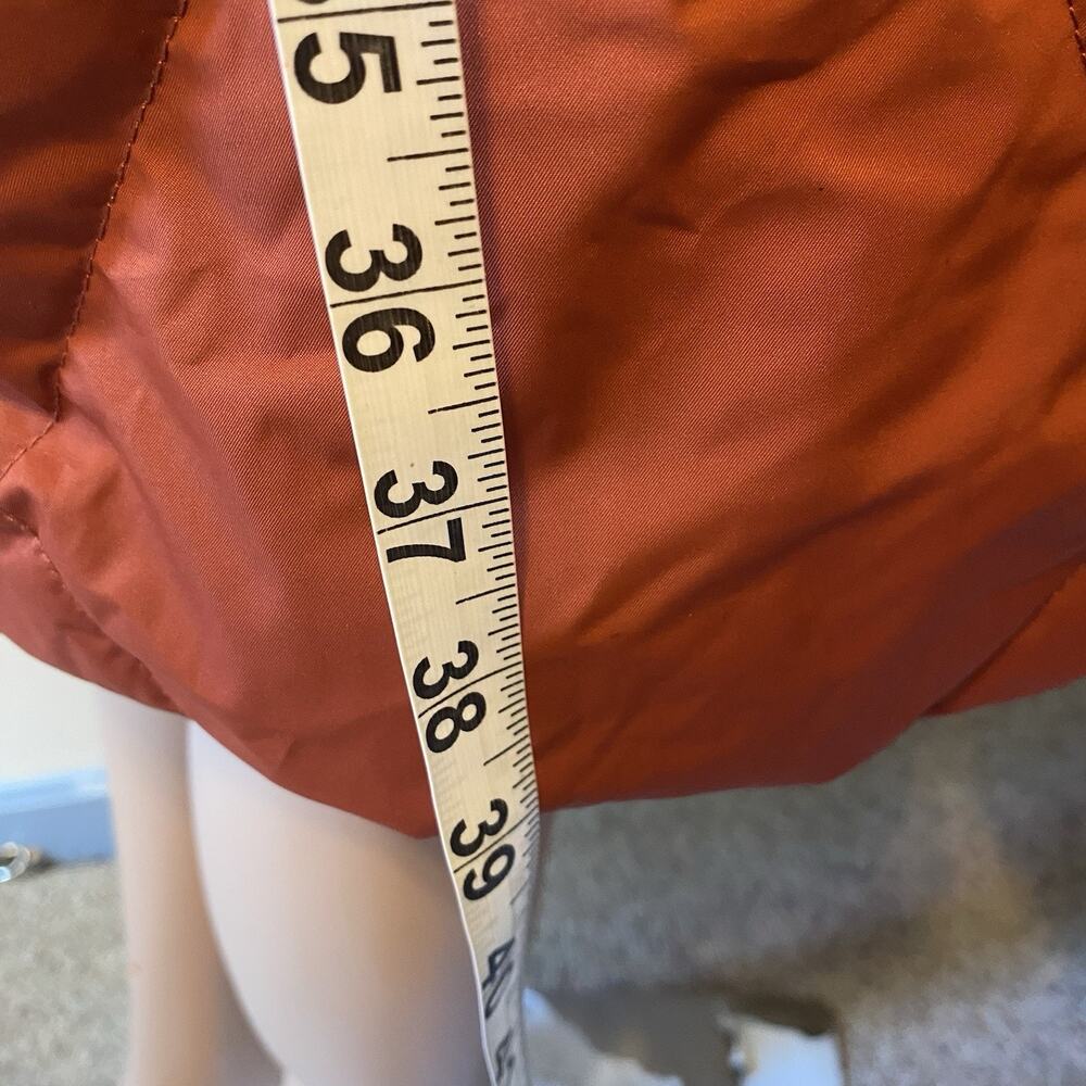 Mondetta Outdoor Women XS Orange Hooded 700 Down Fill Standard Mid Length Coat - Picture 11 of 13